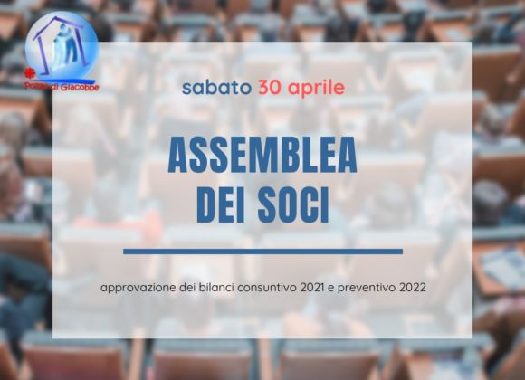 Assemblea Ordinaria dei Soci sabato 30 aprile