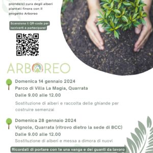 Due nuovi eventi del progetto Arboreo per piantare alberi