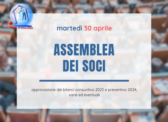 Assemblea dei Soci martedì 30 aprile